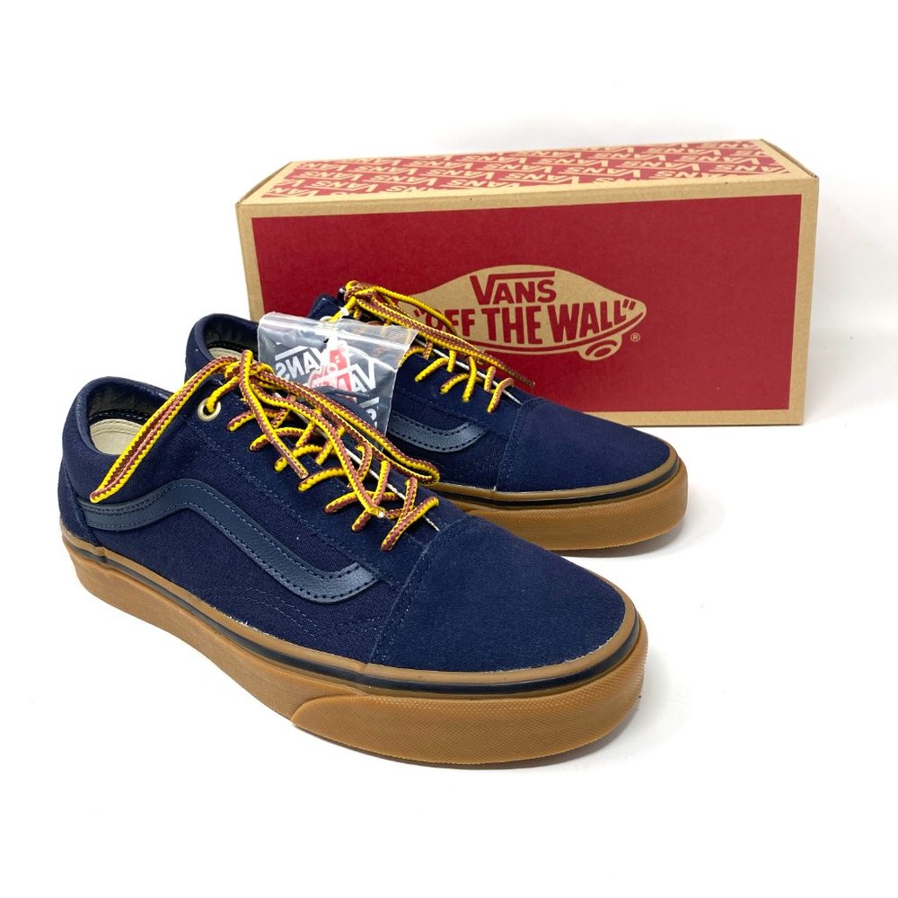 💖MEGA SALE💖Vans Old School Blue Low Brown Skate Women's Canvas VN0A38G1UNF - Picture 6 of 11